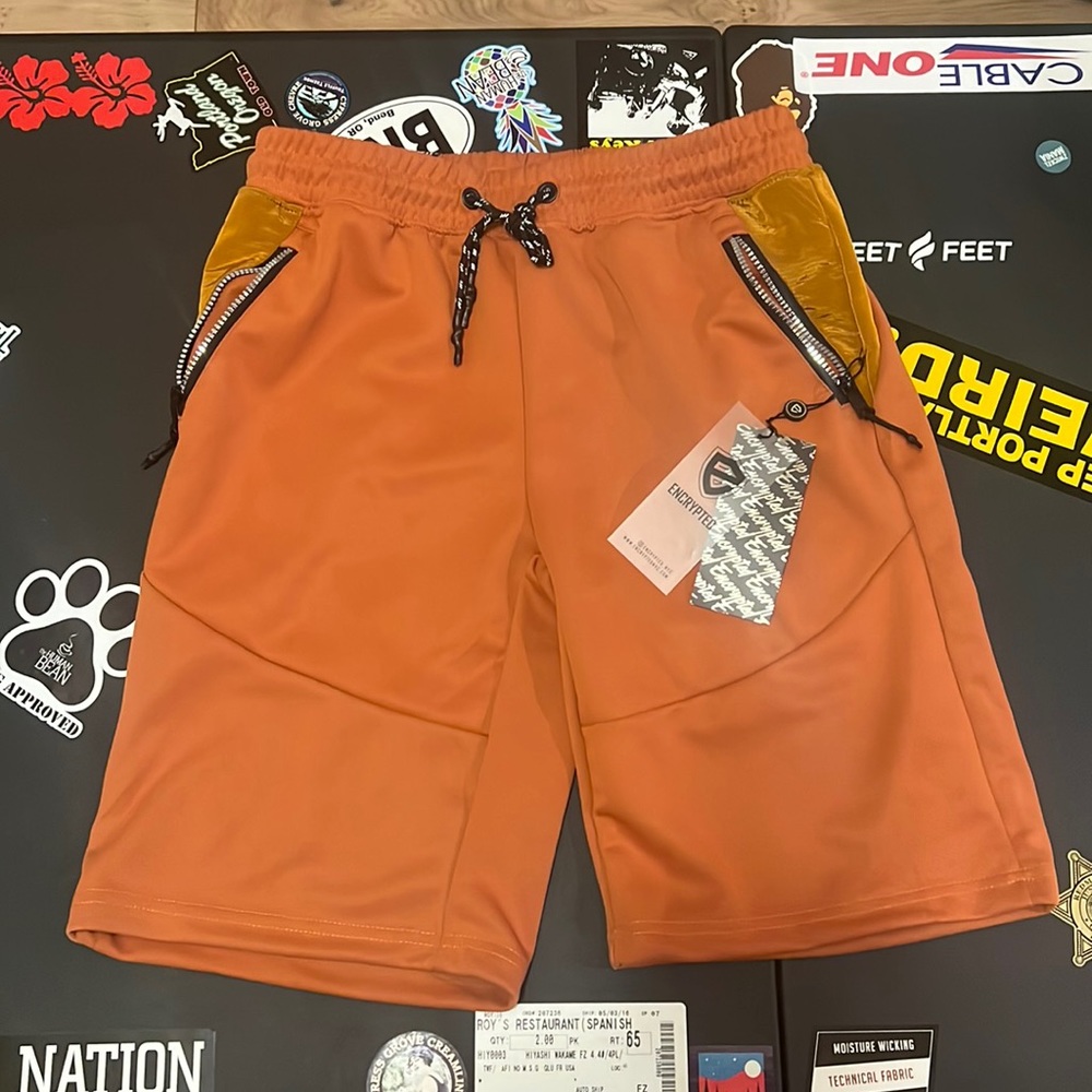 ENCRYPTED Jogger Shorts in Clay